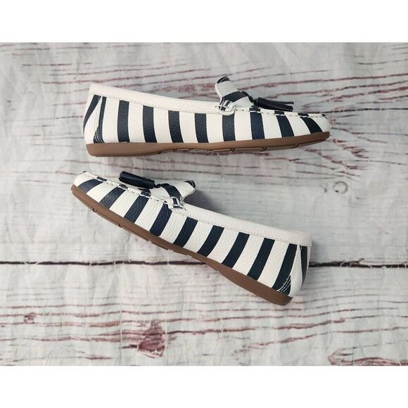 Boden Striped Nautical Tassel Loafer Size 36 NWOB - Picture 4 of 7